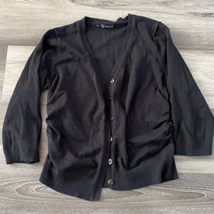 Maurices 3/4 sleeve black cardigan